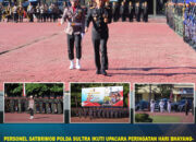Personel Satbrimob Polda Sultra Ikuti Upacara Peringatan Hari Bhayangkara ke-80, Wujudkan Komitmen Pengabdian Polri untuk Masyarakat