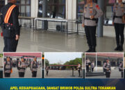 Apel Kesiapsiagaan, Dansat Brimob Polda Sultra Tekankan Kesiapan Personel Hadapi Berbagai Situasi