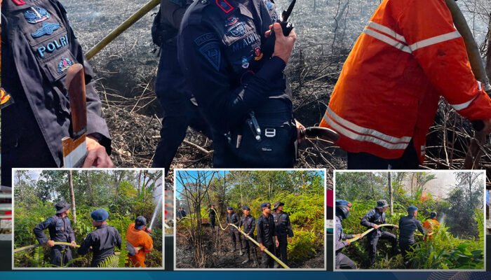 Danyon A Pelopor Pimpin Penanganan Karhutla di Desa Lalowiu
