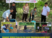Wadansat Brimob Polda Sultra Hadiri Pemusnahan Barang Bukti Handak dan Pendampingan Pemusnahan Bahan Peledak