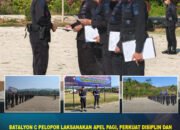 Batalyon C Pelopor Laksanakan Apel Pagi, Perkuat Disiplin dan Kesiapsiagaan Personel