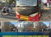 SATBRIMOBDA SULTRA HADIRKAN PELAYANAN ANTAR-JEMPUT PELAJAR MELALUI BUS BRIMOB GRATIS DI KOTA KENDARI