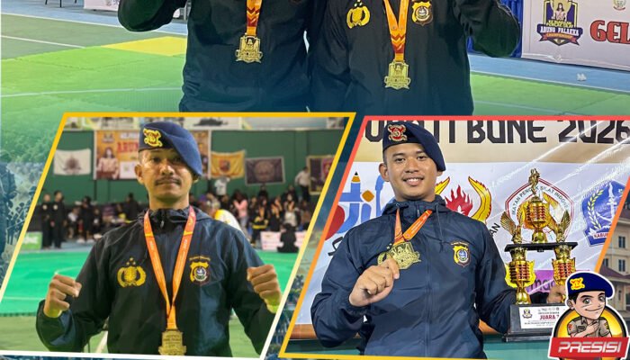 Dua Personel Satbrimob Polda Sultra Raih Juara I pada Kejuaraan Pencak Silat Arung Pallakka Championship di Bone