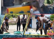 Wujud Kepedulian Brimob untuk Masyarakat, Satbrimob Polda Sultra Salurkan Bantuan Air Bersih bagi Warga Terdampak Kekeringan di Mangga Dua