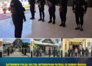 Satbrimob Polda Sultra Intensifkan Patroli di Rumah Ibadah, Wujudkan Situasi Kamtibmas yang Aman dan Kondusif