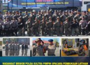 Wadansat Brimob Polda Sultra Pimpin Upacara Pembukaan Latihan Peningkatan Kemampuan SAR Darat