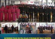 Satbrimob Polda Sultra Gelar Syukuran HUT Ke-67 Pelopor, Momentum Mempererat Soliditas dan Pengabdian