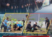 Dukung Program Green Policing, Personel Satbrimob Polda Sultra Bersama Personel Gabungan Polda Sultra Laksanakan Bakti Sosial Pembersihan dan Penataan Kawasan Terminal Baruga