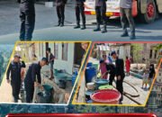 Bantu Warga Terdampak Kemarau Panjang, Satbrimob Polda Sultra Distribusikan Air Bersih di Tondonggeu