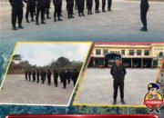 Apel Pagi Personel Batalyon B Pelopor Satbrimob Polda Sultra, Tingkatkan Disiplin dan Kesiapsiagaan