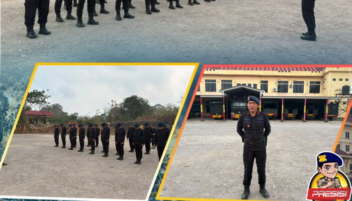 Apel Pagi Personel Batalyon B Pelopor Satbrimob Polda Sultra, Tingkatkan Disiplin dan Kesiapsiagaan