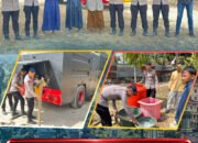 Bantu Penuhi Kebutuhan Santri, Satbrimob Polda Sultra Salurkan Air Bersih ke Pondok Pesantren Ma’had Daarul Atsar Konda