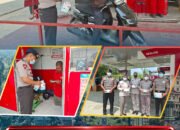 Peduli Warga Terdampak Asap Karhutla, Seksi Kesjas Satbrimob Polda Sultra Bagikan Masker di Kota Kendari